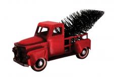 Large Red Metal Truck w/Tree & LED Light  - SPECIAL BUY! Ori