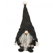 Standing Gray Beard Gnome with Spotted Hat, Large