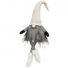 Dangle Leg Plush Santa Gnome w/Cream Hat
