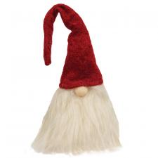 Plush Santa Gnome Bottle Topper w/Red Hat