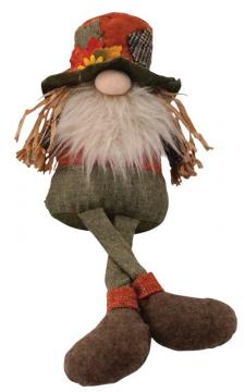 Dangle Leg Plush Scarecrow Gnome