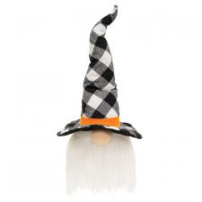Buffalo Check Witch Hat Gnome