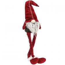 Dangle Leg Red Sparkle Seam Gnome