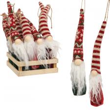 12PC Nordic Sweater Gnome Ornament Crate