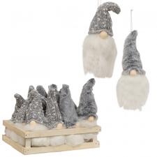 12 Pc. Gray Gnome Ornament Crate