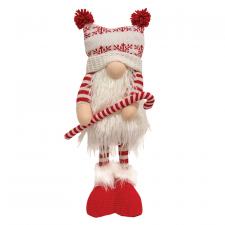 Candy Cane Standing Gnome