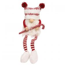 Candy Cane Dangle Leg Gnome