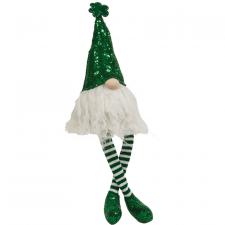 St. Patrick's Day Sequin Dangle Leg Gnome