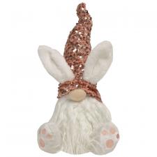 Easter Pink Sequin Bunny Gnome