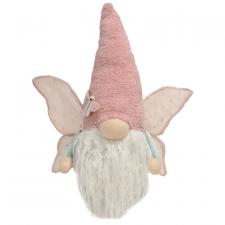 Garden Fuzzy Pink Butterfly Gnome