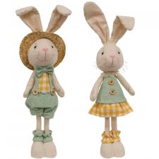 Easter Mr. & Mrs. Spring Gingham Bunny, 2 Asstd.