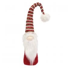 Christmas Multi-Striped Gnome w/Long Hat