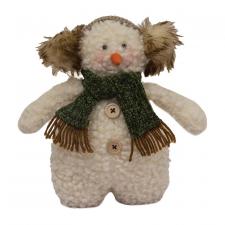 Fuzzy Earmuff Standing Snowman