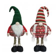 Mr. & Mrs. Nordic Christmas Sweater Extendable Gnome, 2 Asst