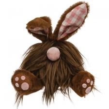 Fuzzy Chocolate Gnome Bunny