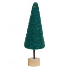 Dark Green Felted Wool Tree Large