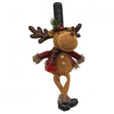 Festive Rustic Dangle Leg Reindeer