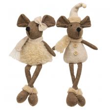 Chic Winter Dangle Leg Mouse - 2 Asstd