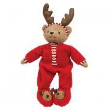 Dangle Leg Reindeer Pajama Teddy Bear