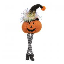 Sparkle Hat Dangle Leg Jack-O’-Lantern