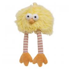 Googly-Eyed Fluffy Dangle Leg Plush Chick - 10