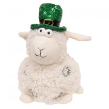 Shamrock Sparkle Sheep Plush Sitter - 8.5