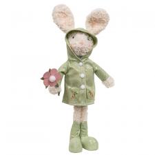 Standing Plush Bunny in Iridescent Raincoat - 19