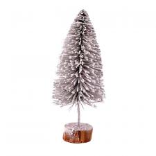 Flocked Bottle Brush Tree, Small