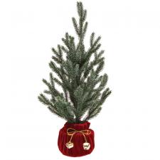 Christmas Tree with Cloth Pot and Gold Bells