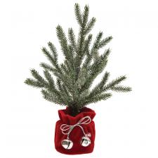 Christmas Tree with Cloth Pot and Silver Bells