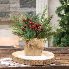 Mixed Greenery Christmas Arrangement