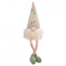 Fabric Dangle Leg Gnome with LED Lighted Belly
