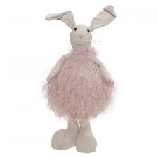 Pink Fabric Standing Rabbit