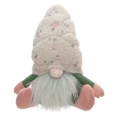 Spring Embroidered Floral Hat Sitting Gnome