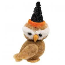 Felted Halloween Party Owl Ornament