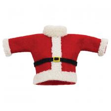 Felted Wool Santa Jacket Bottle Topper