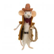 Cowboy Mouse Ornament