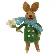 Darling Daisy Bunny Felted Ornament