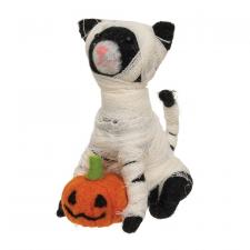 Mummy Cat Felted Ornament