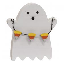 Candy Corn Ghost Wood Sitter