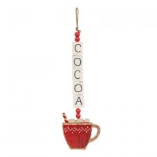 Cocoa Christmas Wooden Tile Hanger