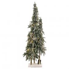 Lighted Tall Snowy Pine Trees on Base SPECIAL BUY! Original 