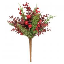 Maroon Eucalyptus & Berry Bush - 15