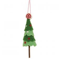 Felted Candy Tree Ornament