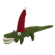 Felted Aligator Ornament