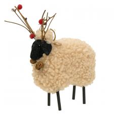 Felted Sheep Reindeer Ornament