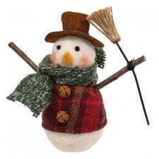 Snowman Felted Ornament