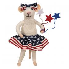 Star-Spangled Jubilee Felted Mouse Ornament
