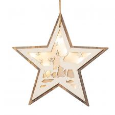 Star Moose Cutout Ornament