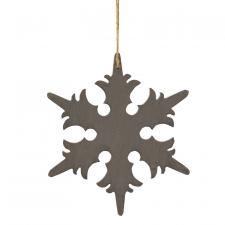Gray Snowflake Ornament